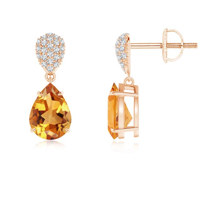 AA - Citrine / 2.22 CT / 14 KT Rose Gold