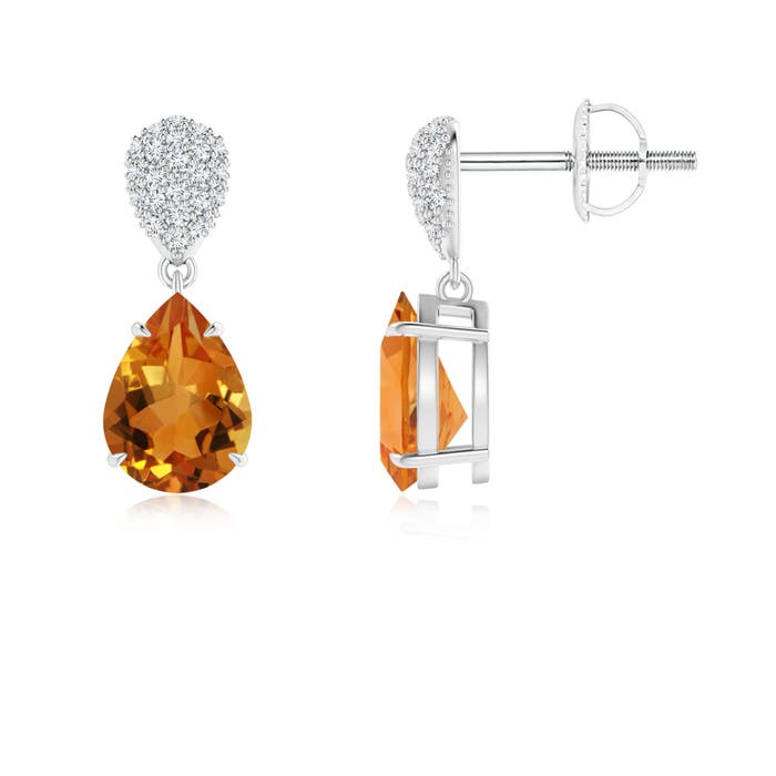 AAA - Citrine / 2.22 CT / 14 KT White Gold