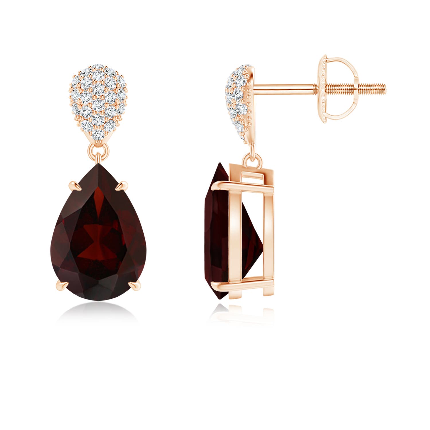 A - Garnet / 4.42 CT / 14 KT Rose Gold