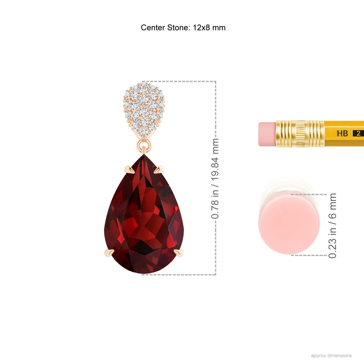 AAAA - Garnet / 7.22 CT / 14 KT Rose Gold