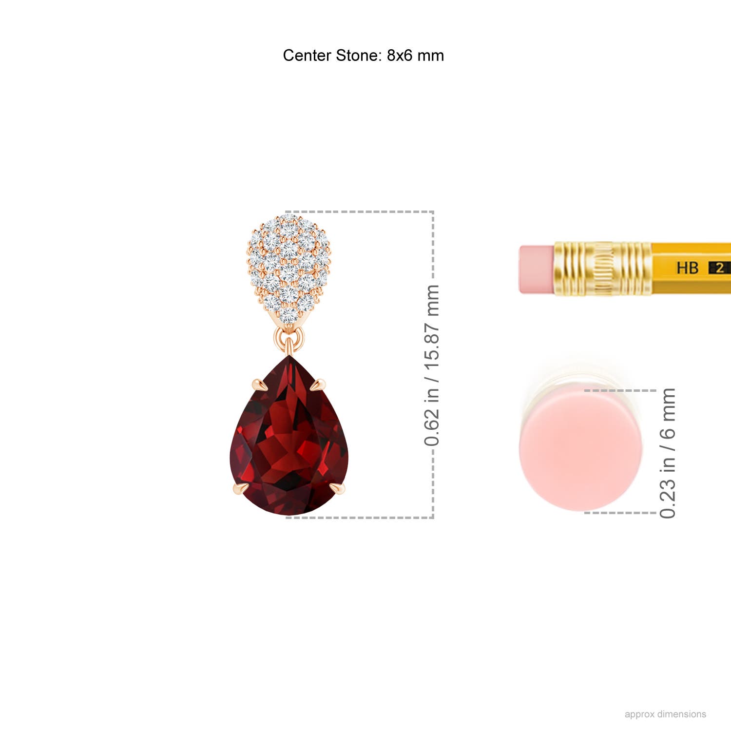 AAAA - Garnet / 2.82 CT / 14 KT Rose Gold