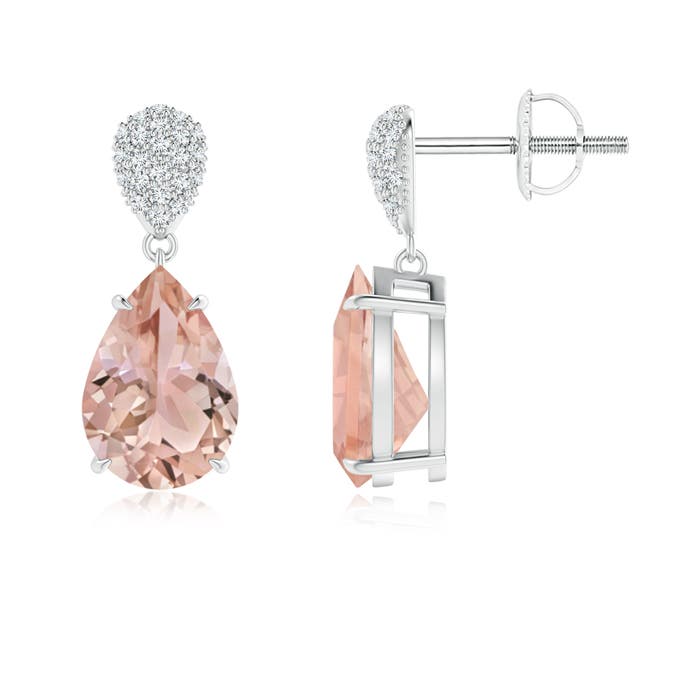 AAA - Morganite / 3.42 CT / 14 KT White Gold