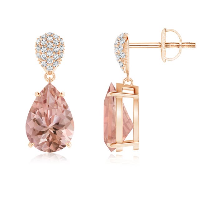 AAAA - Morganite / 3.42 CT / 14 KT Rose Gold