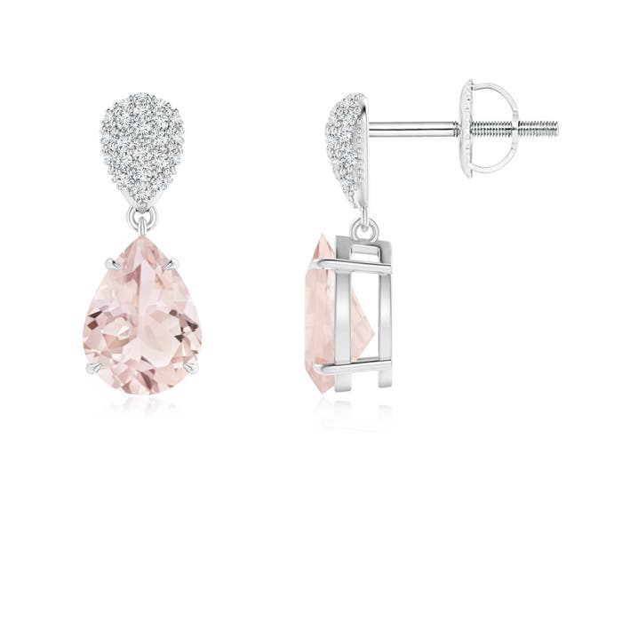 A - Morganite / 2.12 CT / 14 KT White Gold