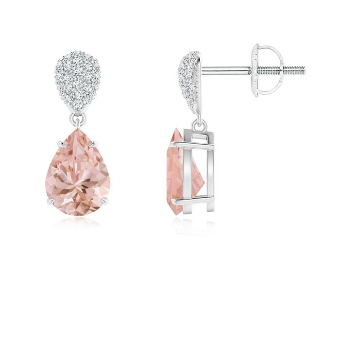 AAAA - Morganite / 2.12 CT / 14 KT White Gold