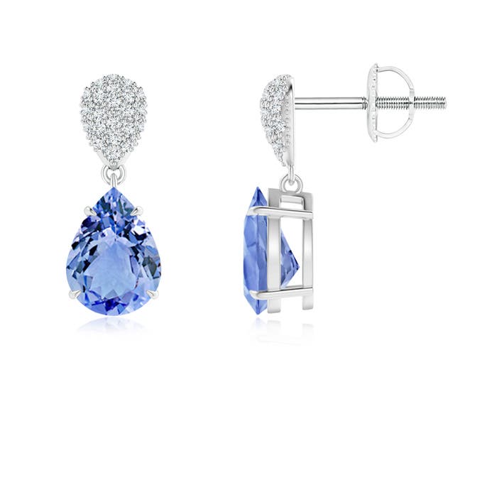 A - Tanzanite / 2.42 CT / 14 KT White Gold