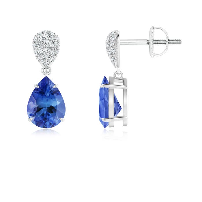 AA - Tanzanite / 2.42 CT / 14 KT White Gold