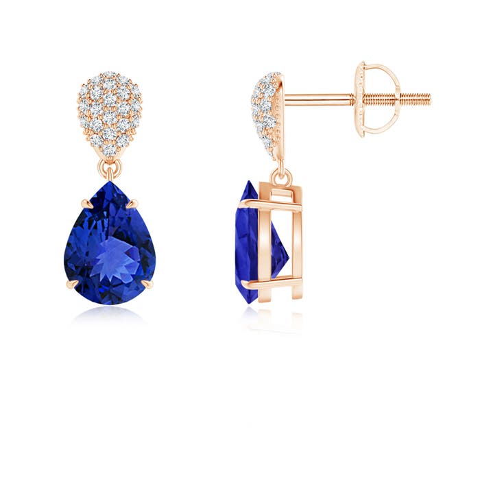 AAA - Tanzanite / 2.42 CT / 14 KT Rose Gold