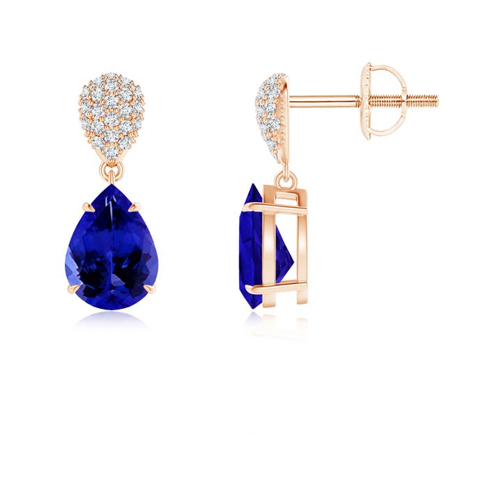 AAAA - Tanzanite / 2.42 CT / 14 KT Rose Gold