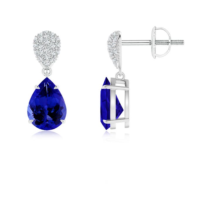 AAAA - Tanzanite / 2.42 CT / 14 KT White Gold