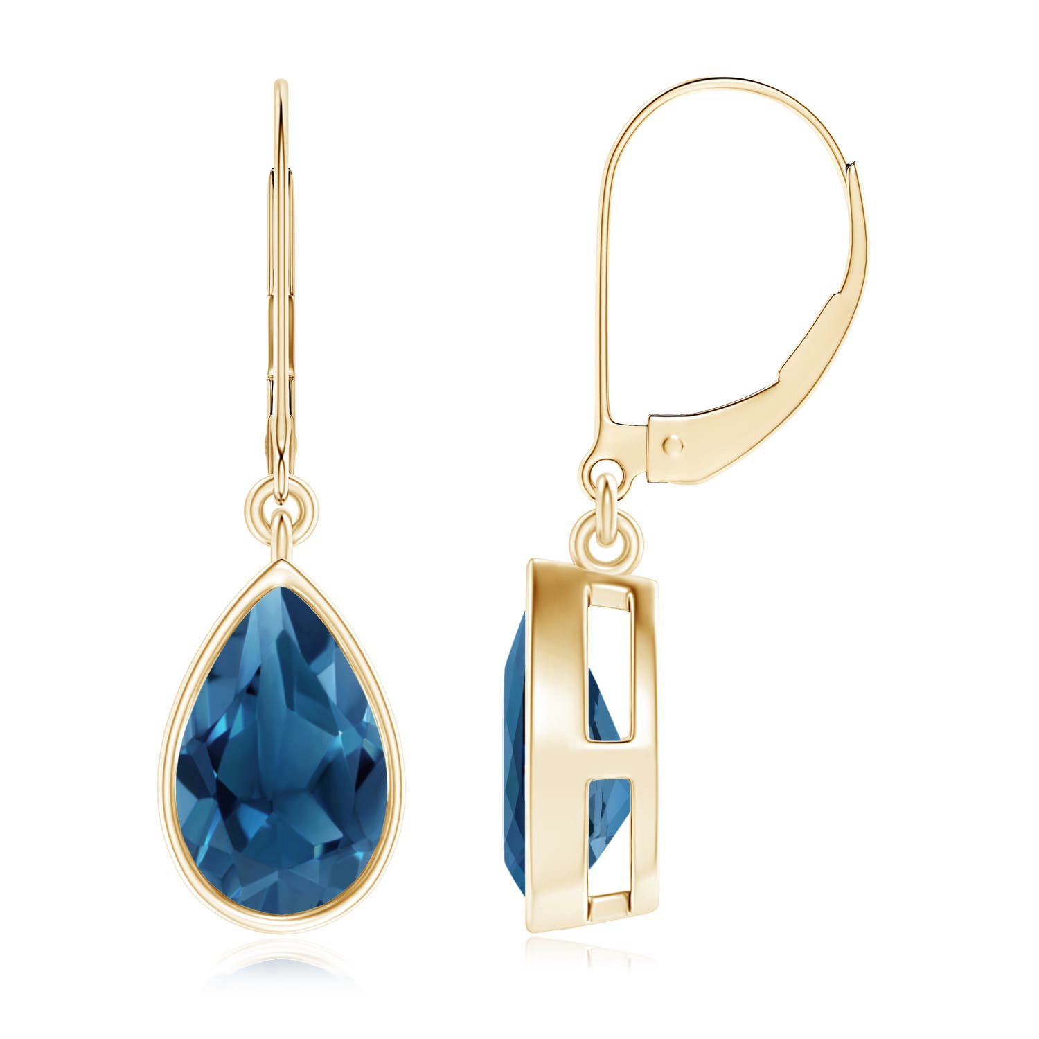 AA - London Blue Topaz / 3.3 CT / 14 KT Yellow Gold