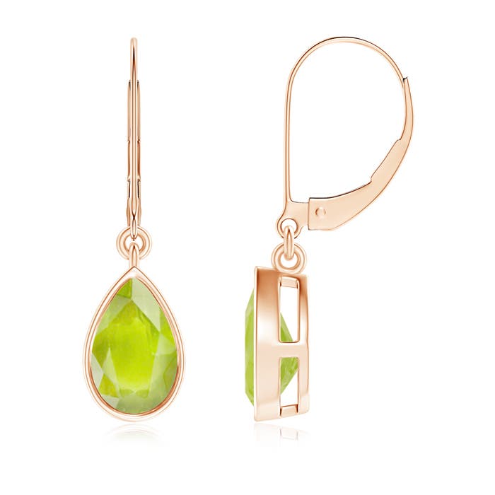 A - Peridot / 1.8 CT / 14 KT Rose Gold