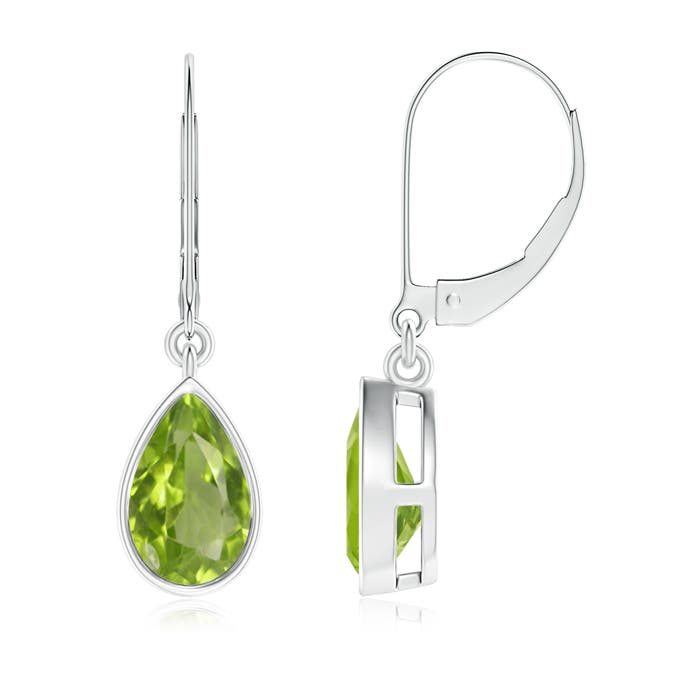 AA - Peridot / 1.8 CT / 14 KT White Gold