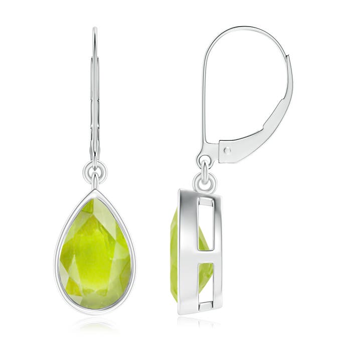 A - Peridot / 2.6 CT / 14 KT White Gold