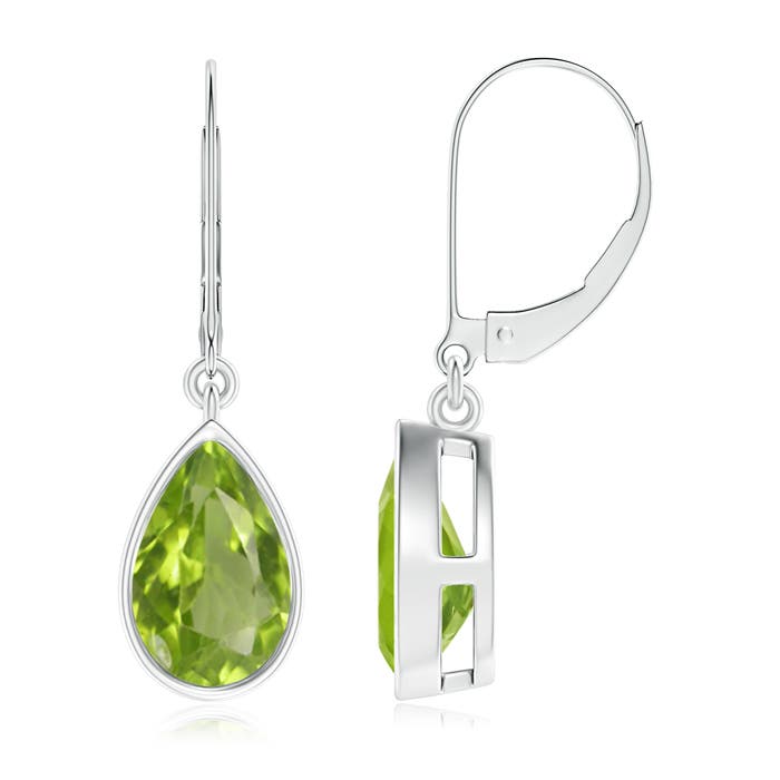 AA - Peridot / 2.6 CT / 14 KT White Gold