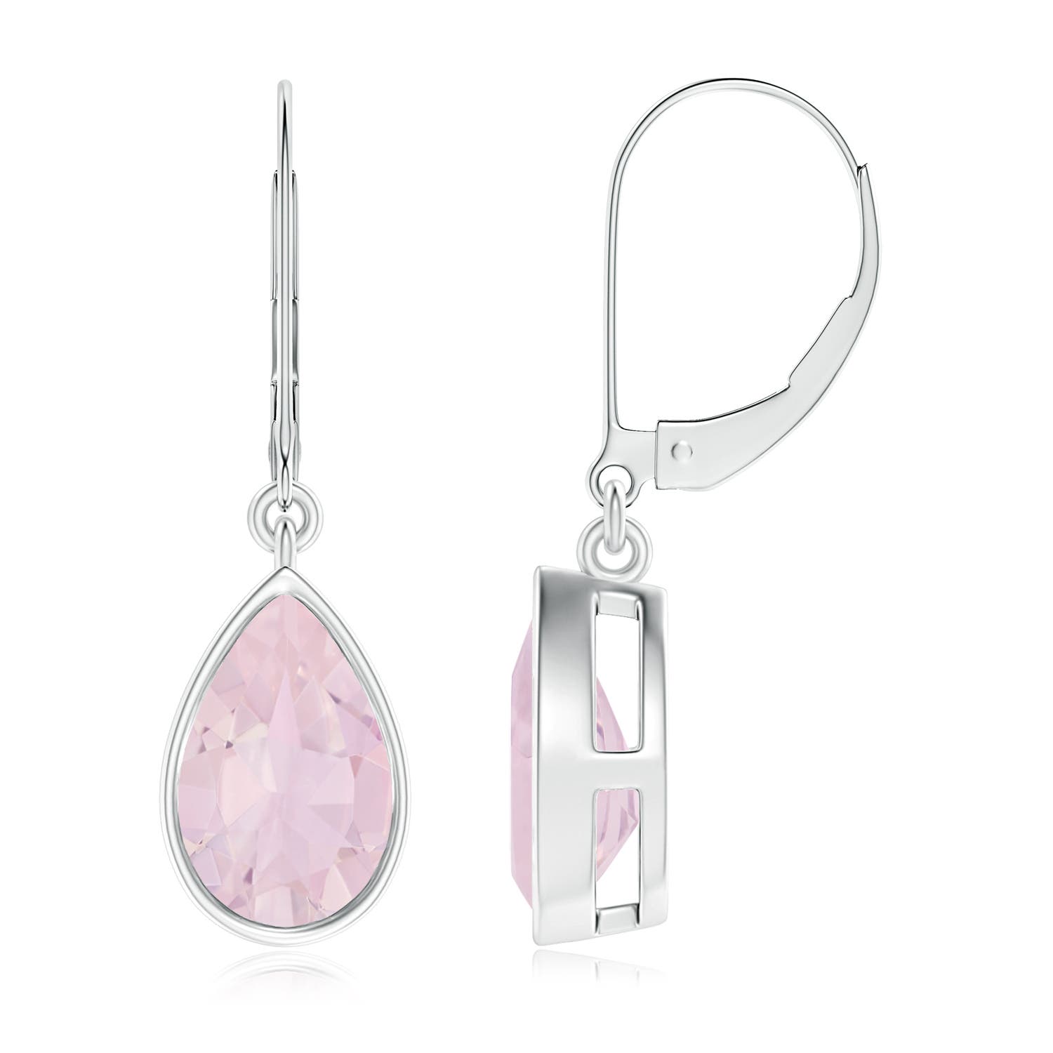 AA - Rose Quartz / 2.6 CT / 14 KT White Gold