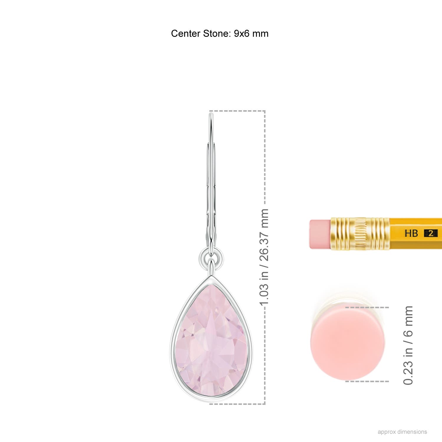 AA - Rose Quartz / 2.6 CT / 14 KT White Gold