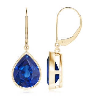 Pear AAA Blue Sapphire