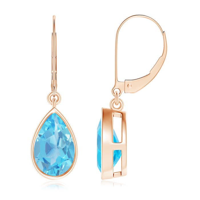 AA - Swiss Blue Topaz / 3.3 CT / 14 KT Rose Gold