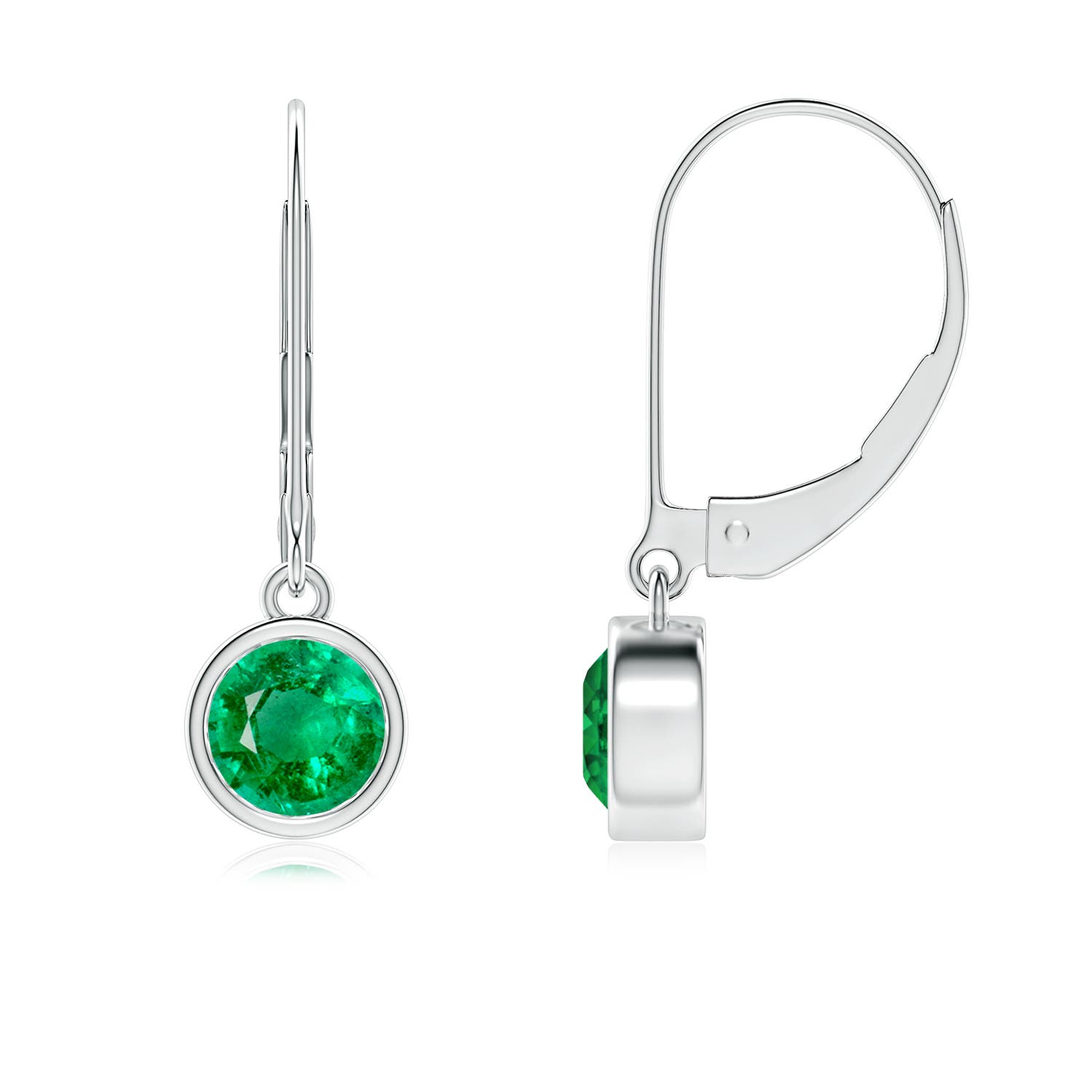 AAA - Emerald / 0.9 CT / 14 KT White Gold