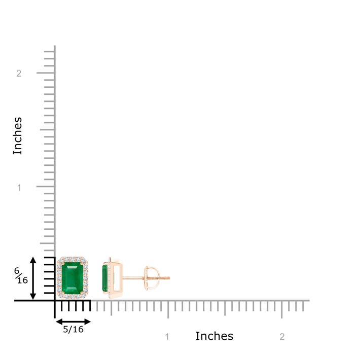 AA - Emerald / 1.2 CT / 14 KT Rose Gold