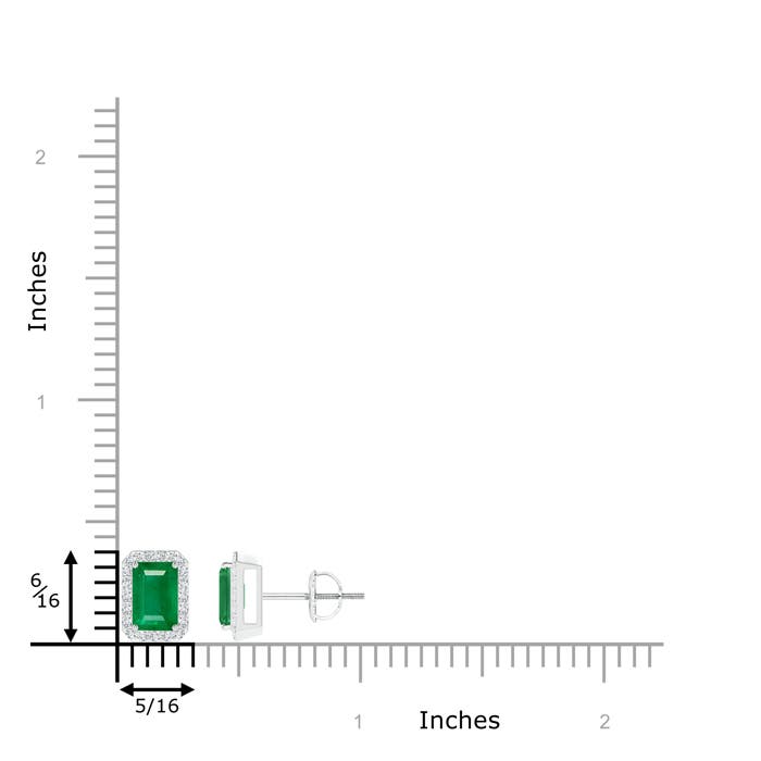 AA - Emerald / 1.2 CT / 14 KT White Gold