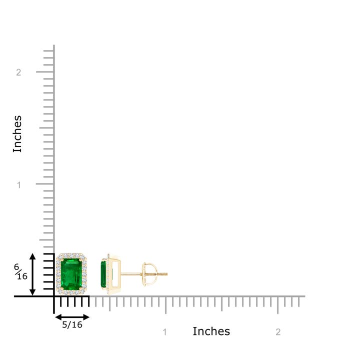 AAAA - Emerald / 1.2 CT / 14 KT Yellow Gold