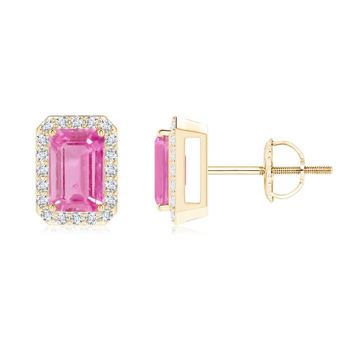 AA - Pink Sapphire / 1.5 CT / 14 KT Yellow Gold