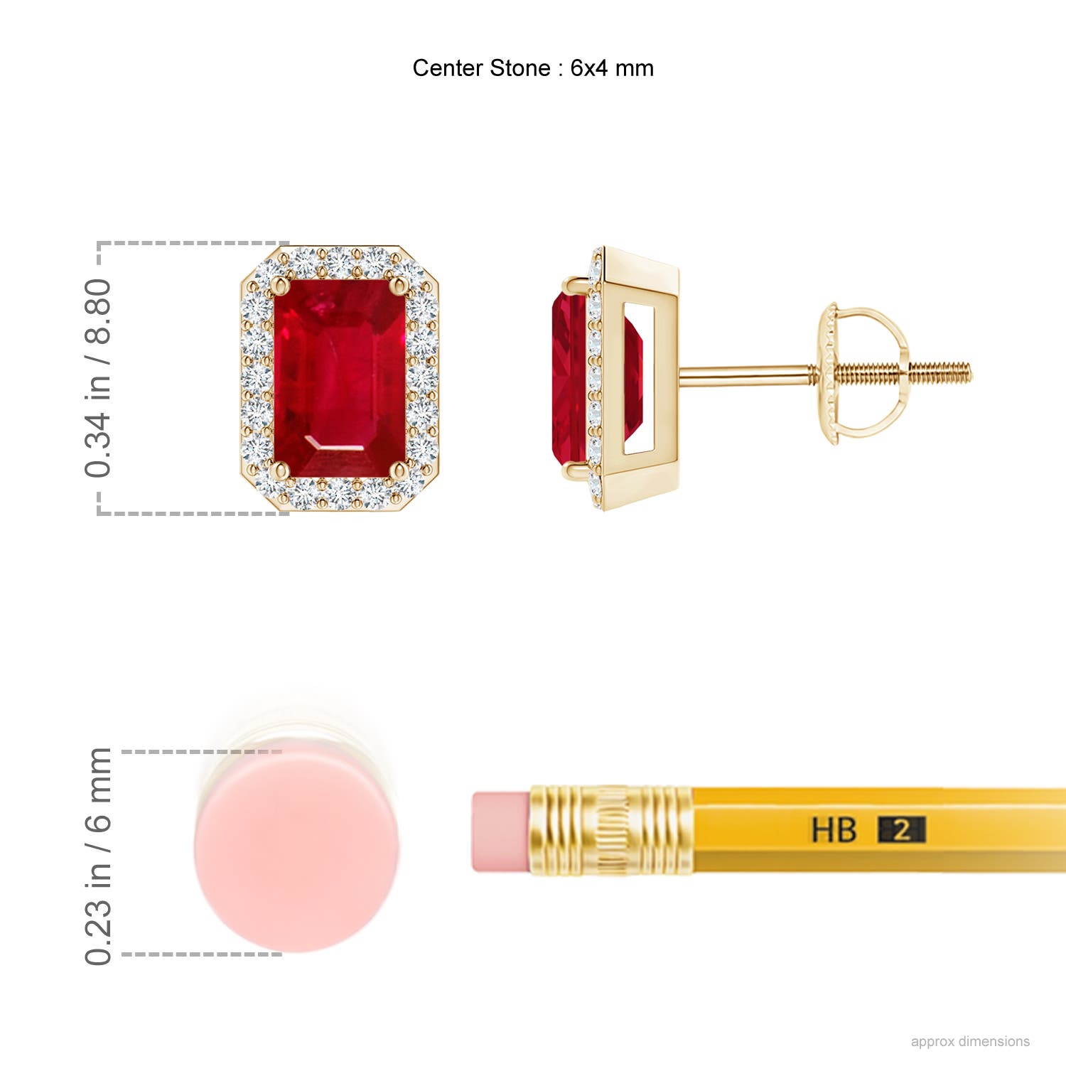 AAA - Ruby / 1.5 CT / 14 KT Yellow Gold