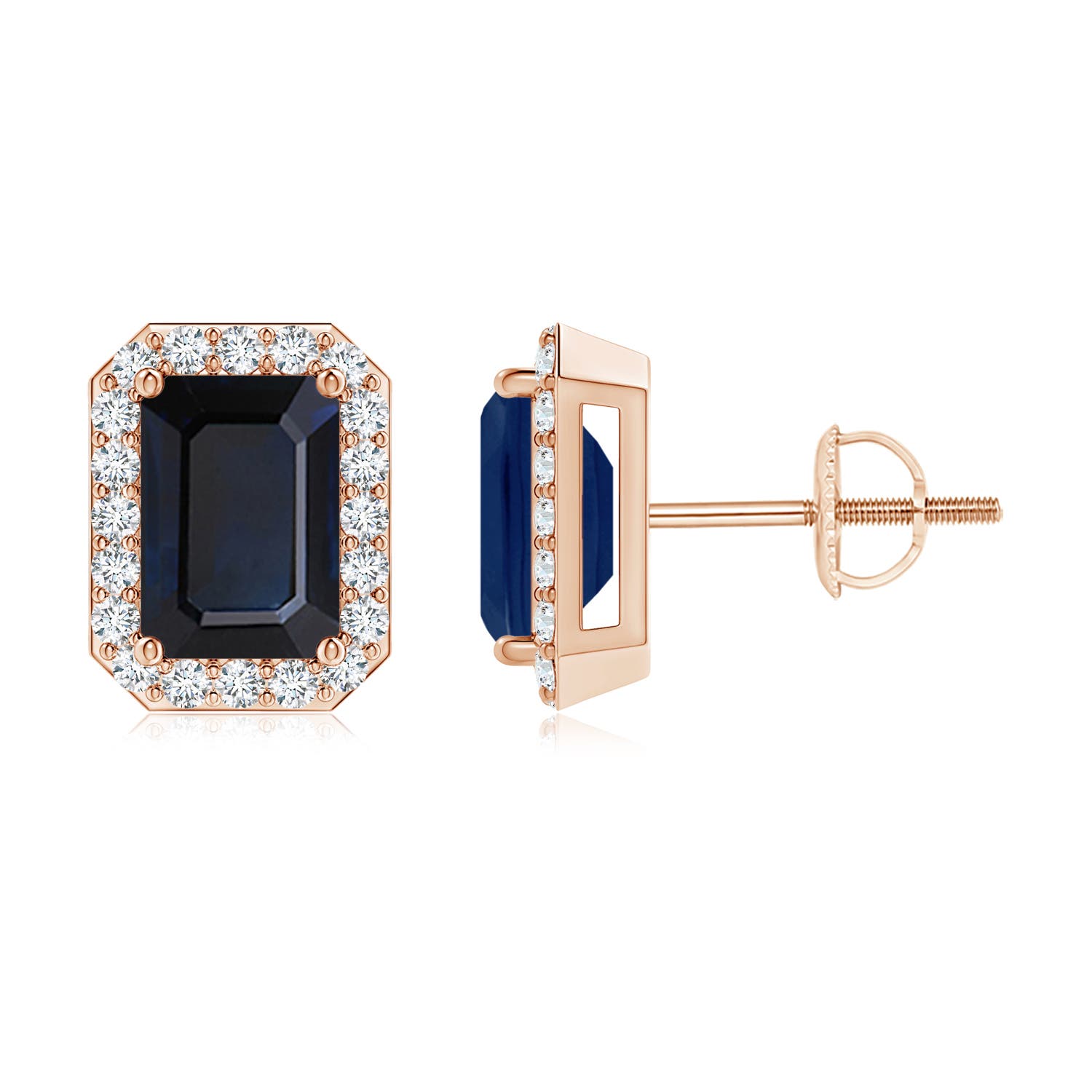 A - Blue Sapphire / 2.42 CT / 14 KT Rose Gold