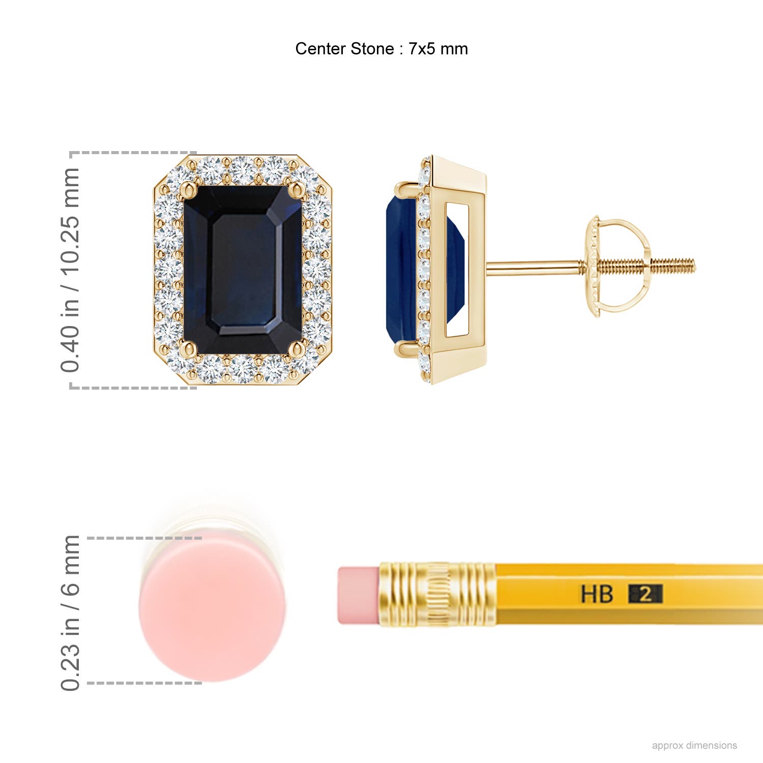 A - Blue Sapphire / 2.42 CT / 14 KT Yellow Gold