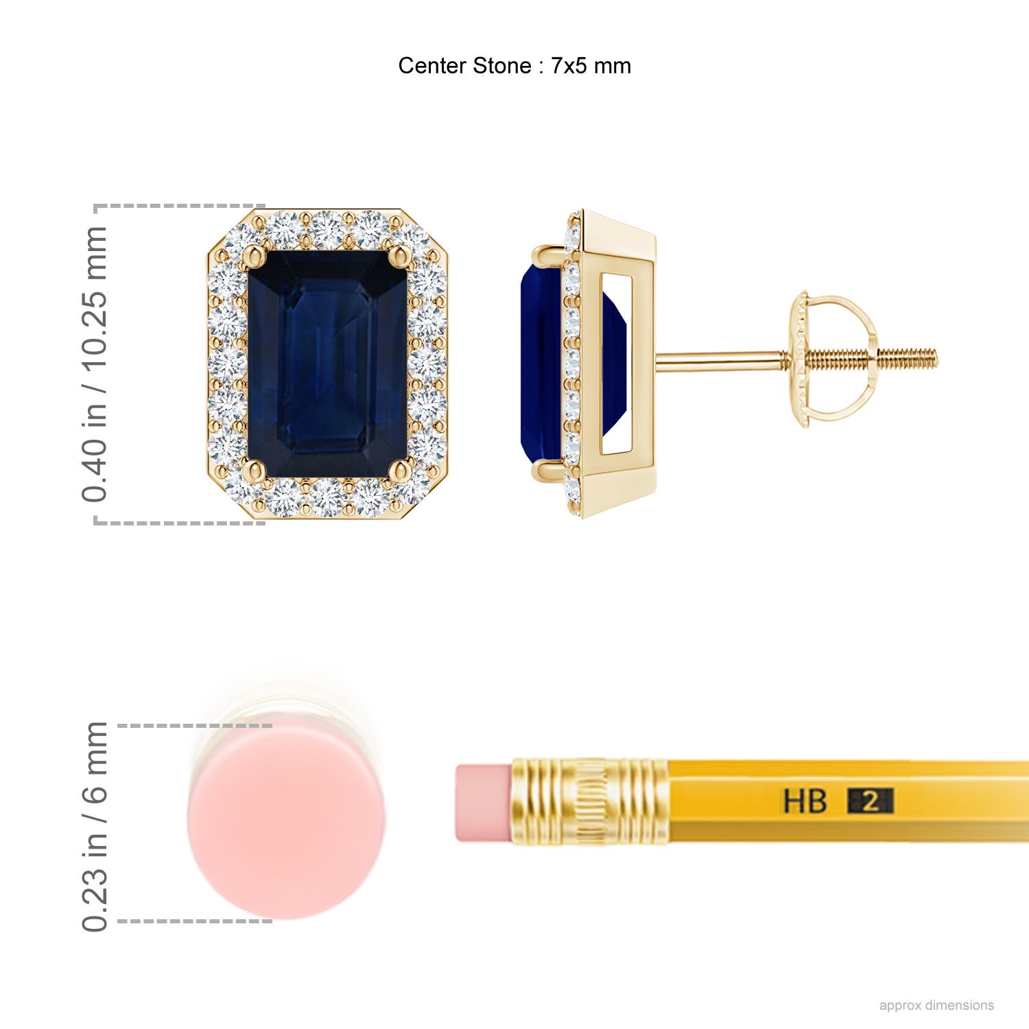 AA - Blue Sapphire / 2.42 CT / 14 KT Yellow Gold