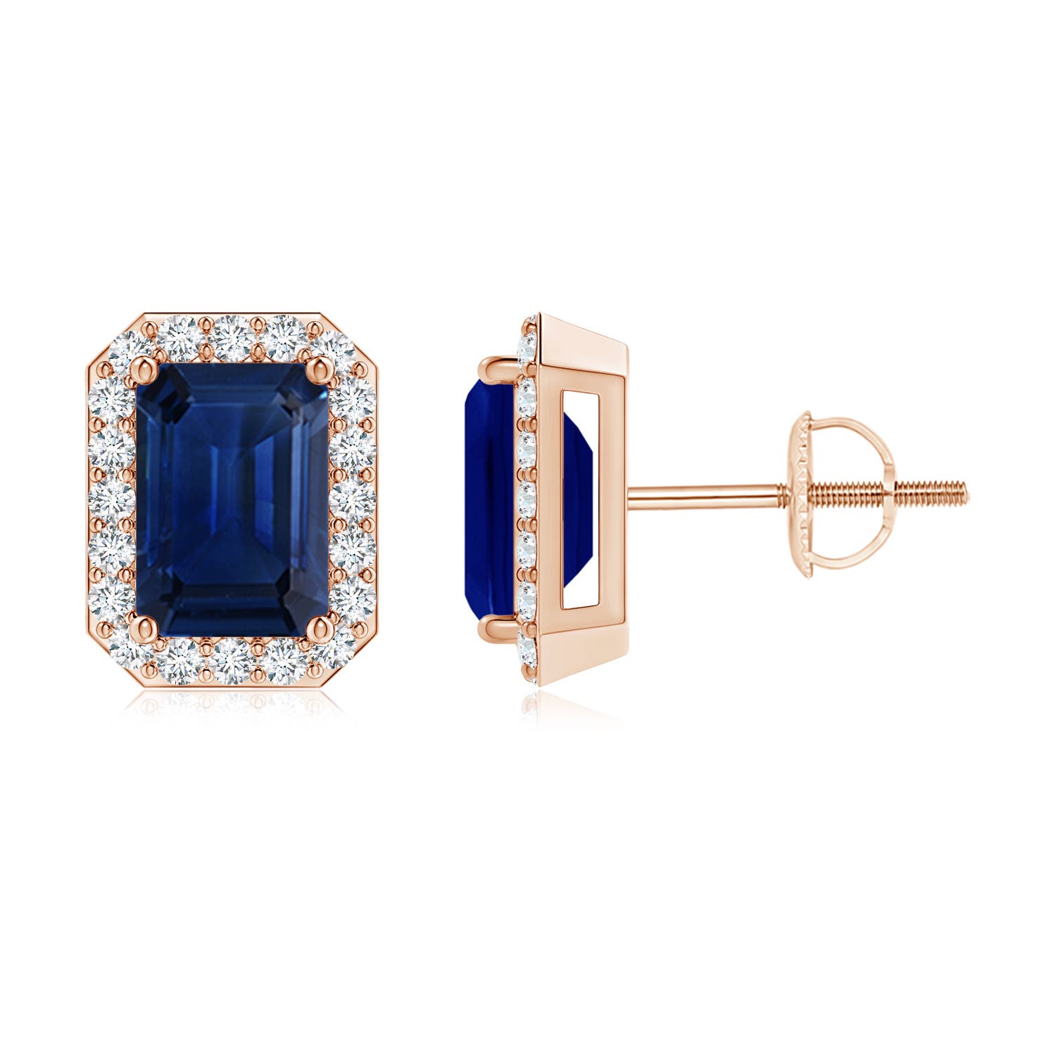 AAA - Blue Sapphire / 2.42 CT / 14 KT Rose Gold