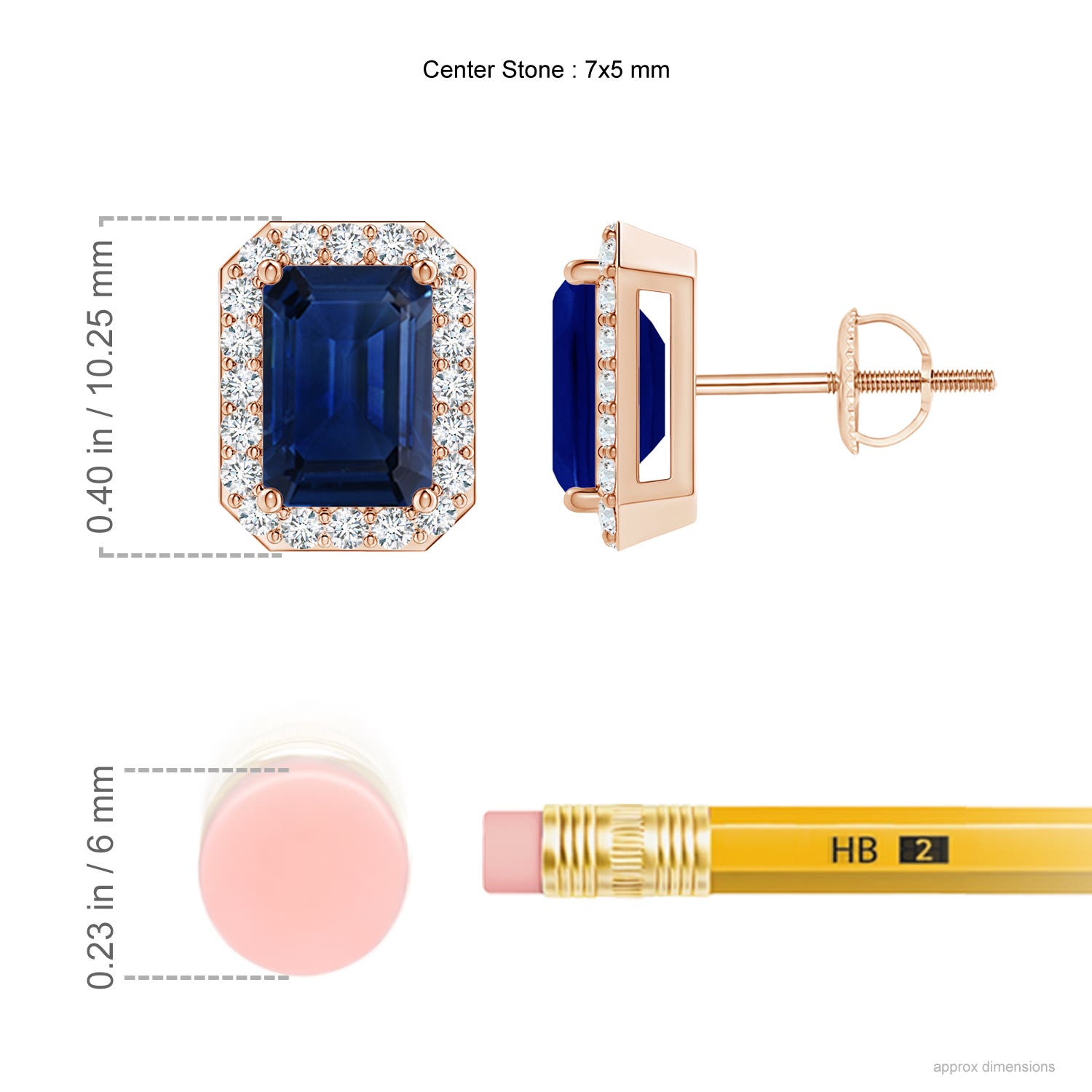 AAA - Blue Sapphire / 2.42 CT / 14 KT Rose Gold