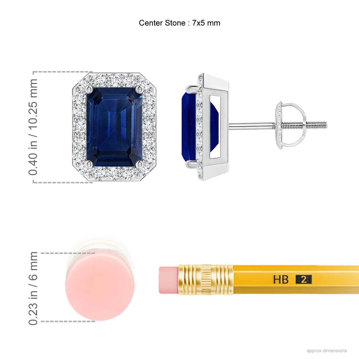 AAA - Blue Sapphire / 2.42 CT / 14 KT White Gold