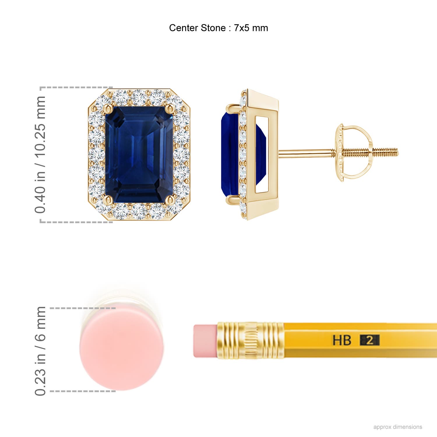 AAA - Blue Sapphire / 2.42 CT / 14 KT Yellow Gold