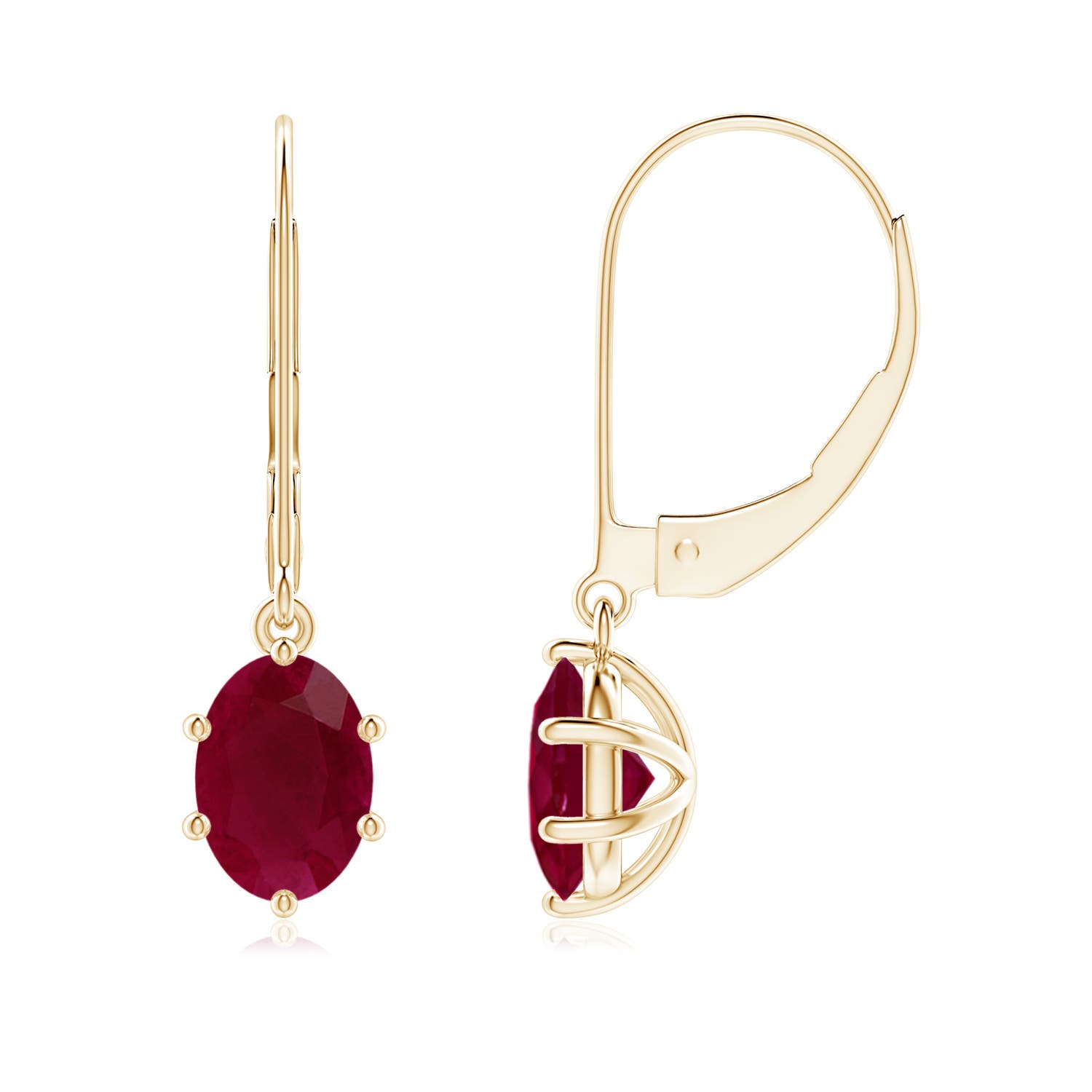 A - Ruby / 2 CT / 14 KT Yellow Gold