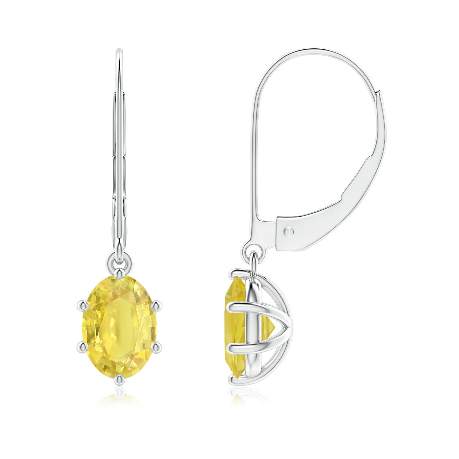 A - Yellow Sapphire / 2 CT / 14 KT White Gold