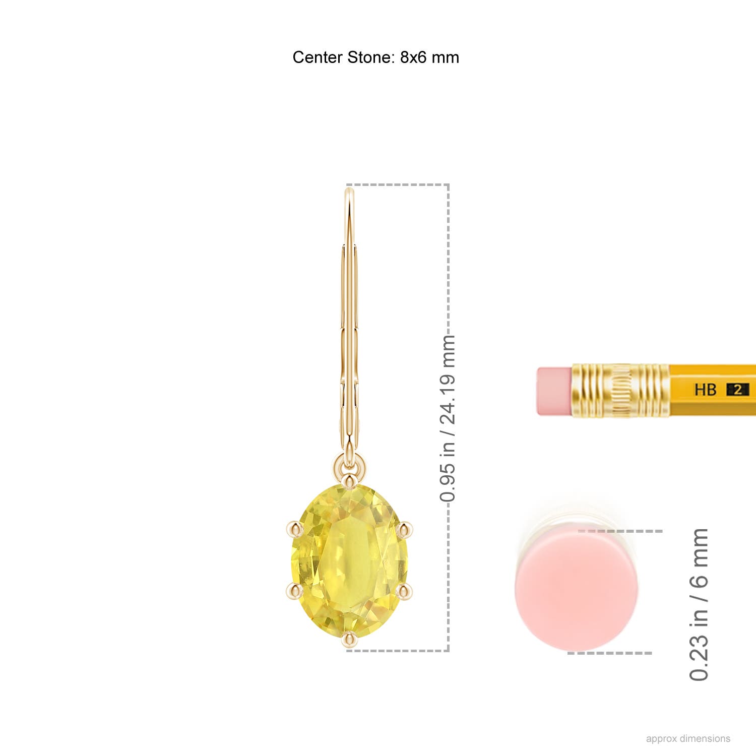 A - Yellow Sapphire / 3 CT / 14 KT Yellow Gold