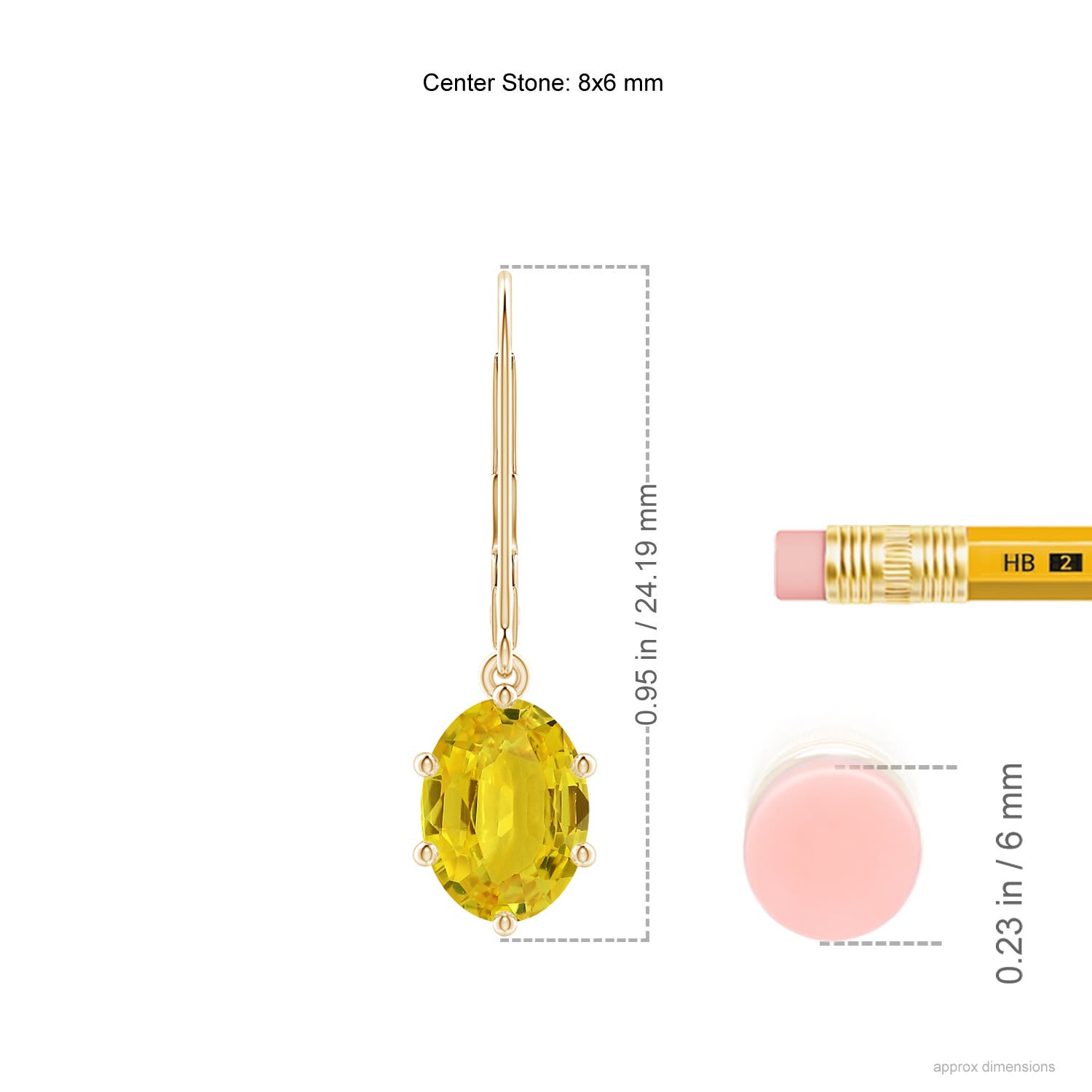 AAA - Yellow Sapphire / 3 CT / 14 KT Yellow Gold