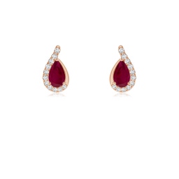 Fashion Studs Ruby Fashion Stud Earrings