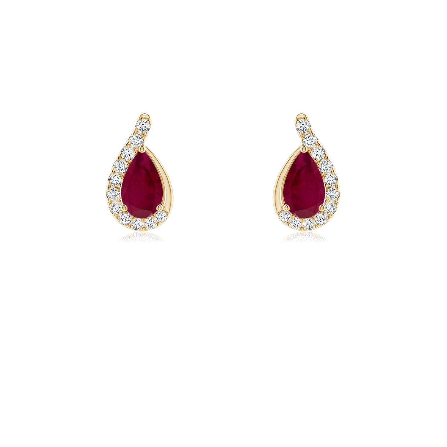 A - Ruby / 0.55 CT / 14 KT Yellow Gold