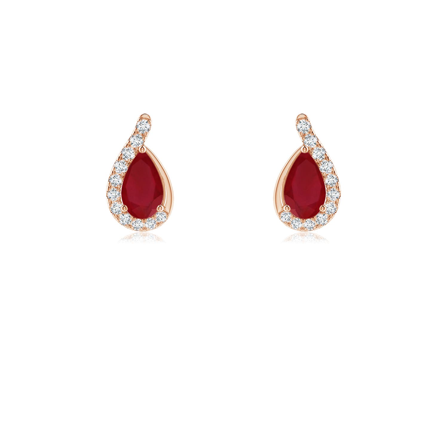 AA - Ruby / 0.55 CT / 14 KT Rose Gold