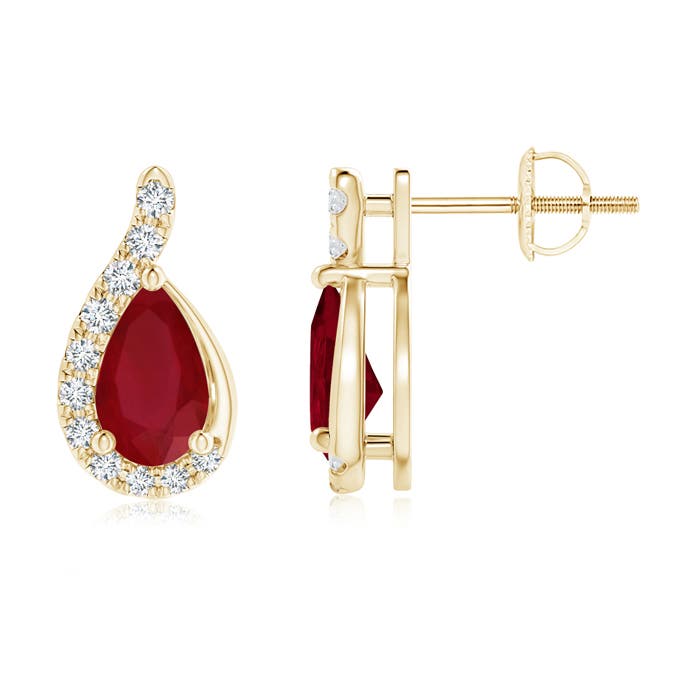 AA - Ruby / 0.55 CT / 14 KT Yellow Gold