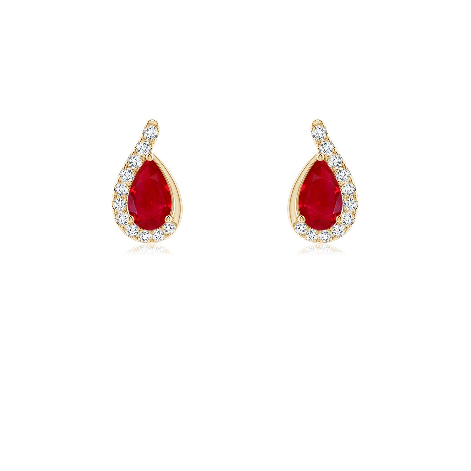 AAA - Ruby / 0.55 CT / 14 KT Yellow Gold