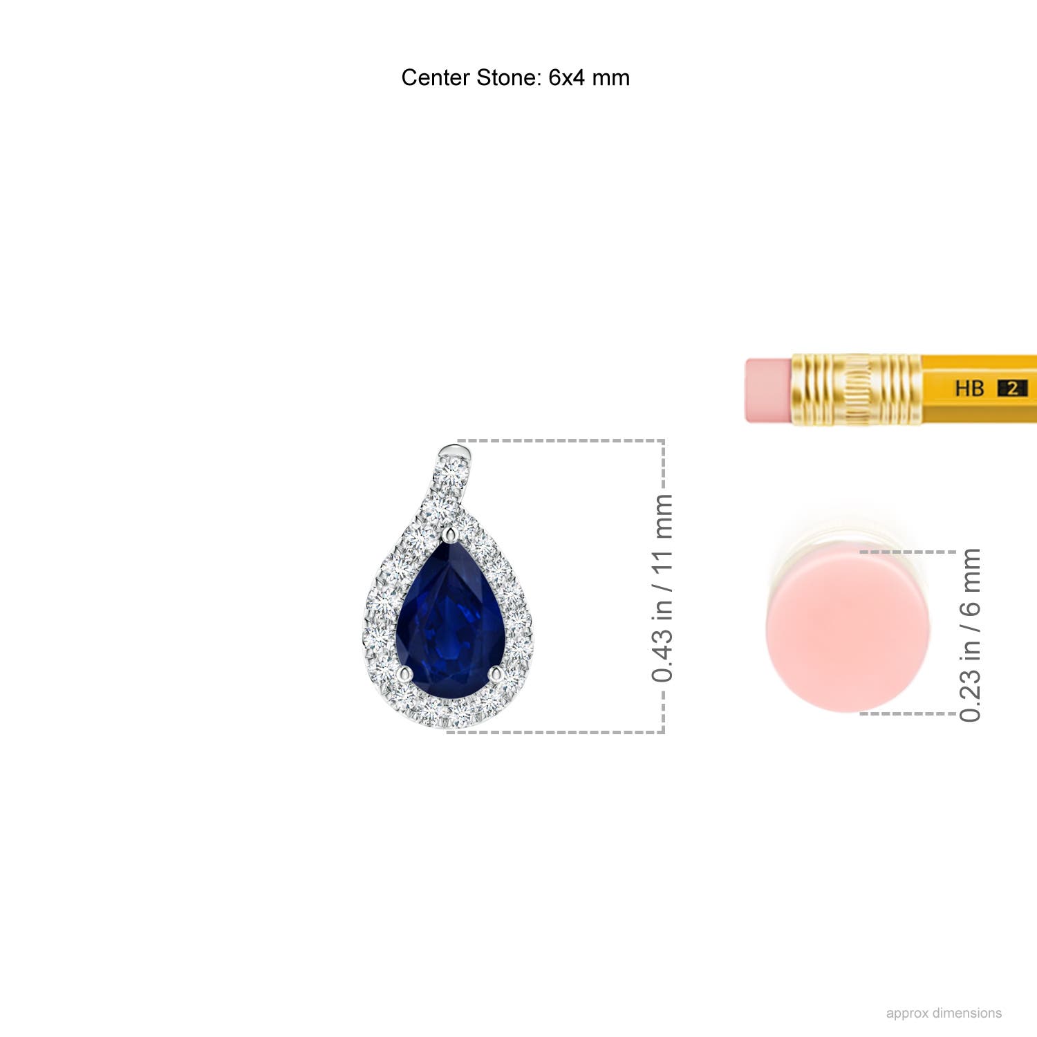 AA - Blue Sapphire / 0.99 CT / 14 KT White Gold