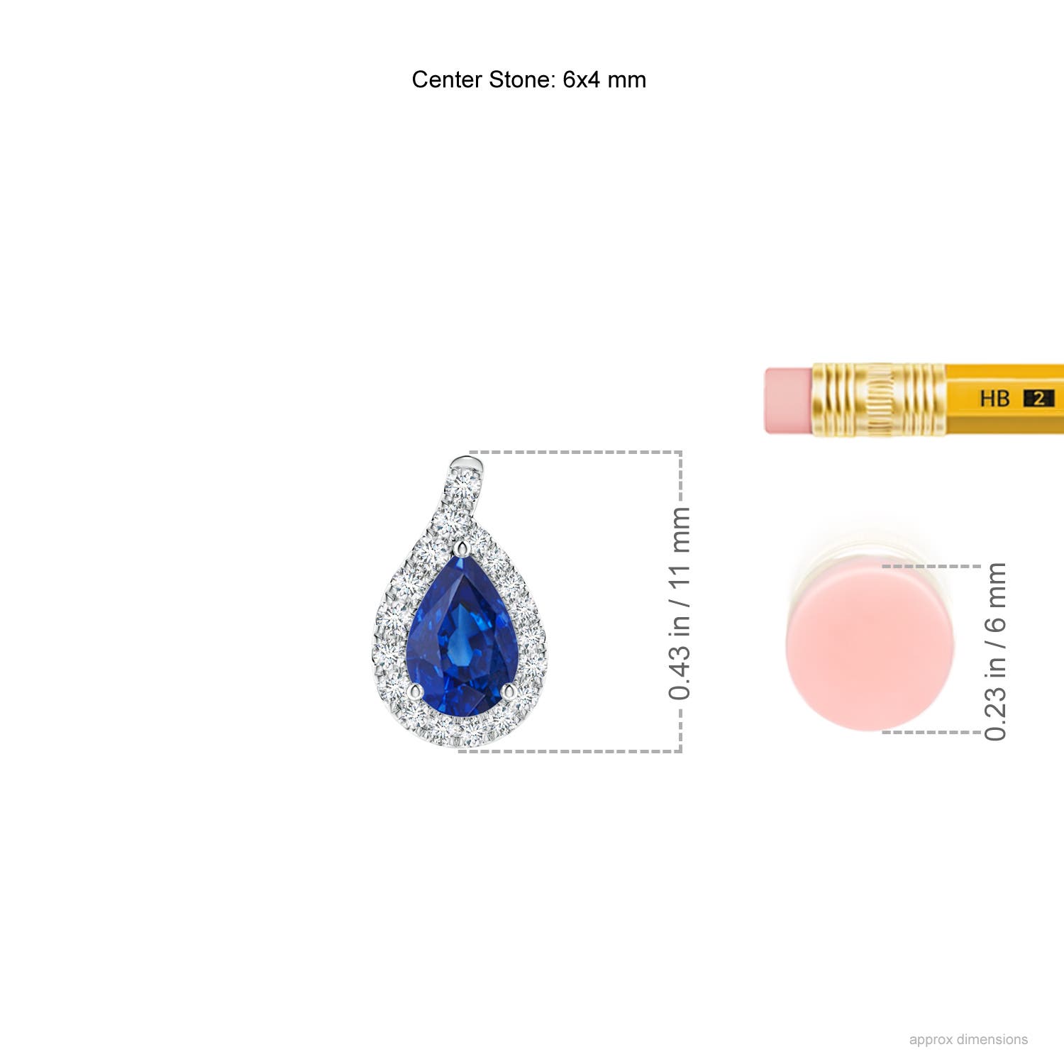 AAA - Blue Sapphire / 0.99 CT / 14 KT White Gold