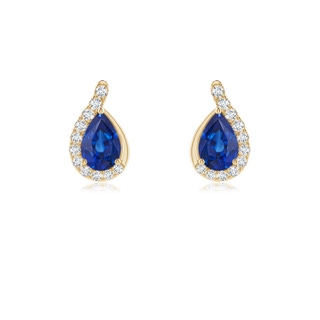 Pear AAA Blue Sapphire