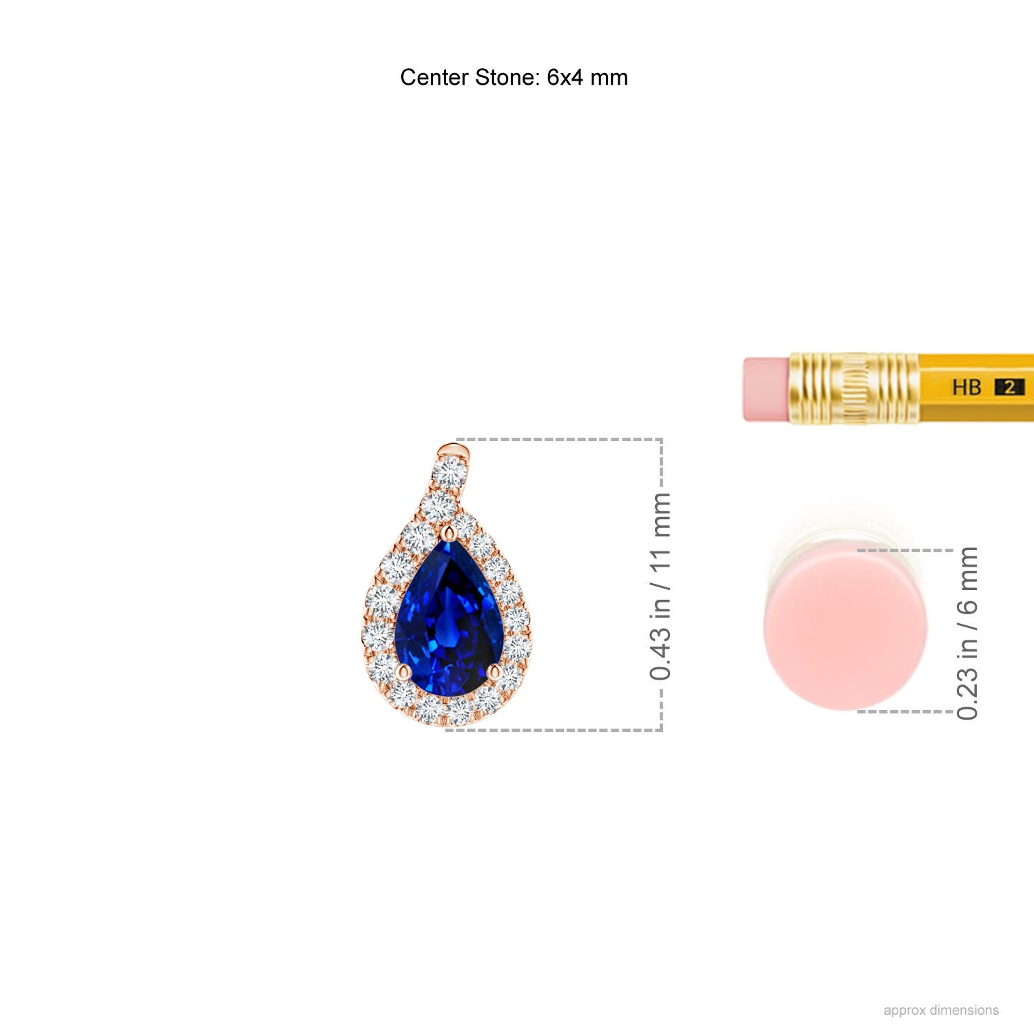 AAAA - Blue Sapphire / 0.99 CT / 14 KT Rose Gold