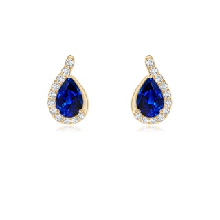 Pear AAAA Blue Sapphire